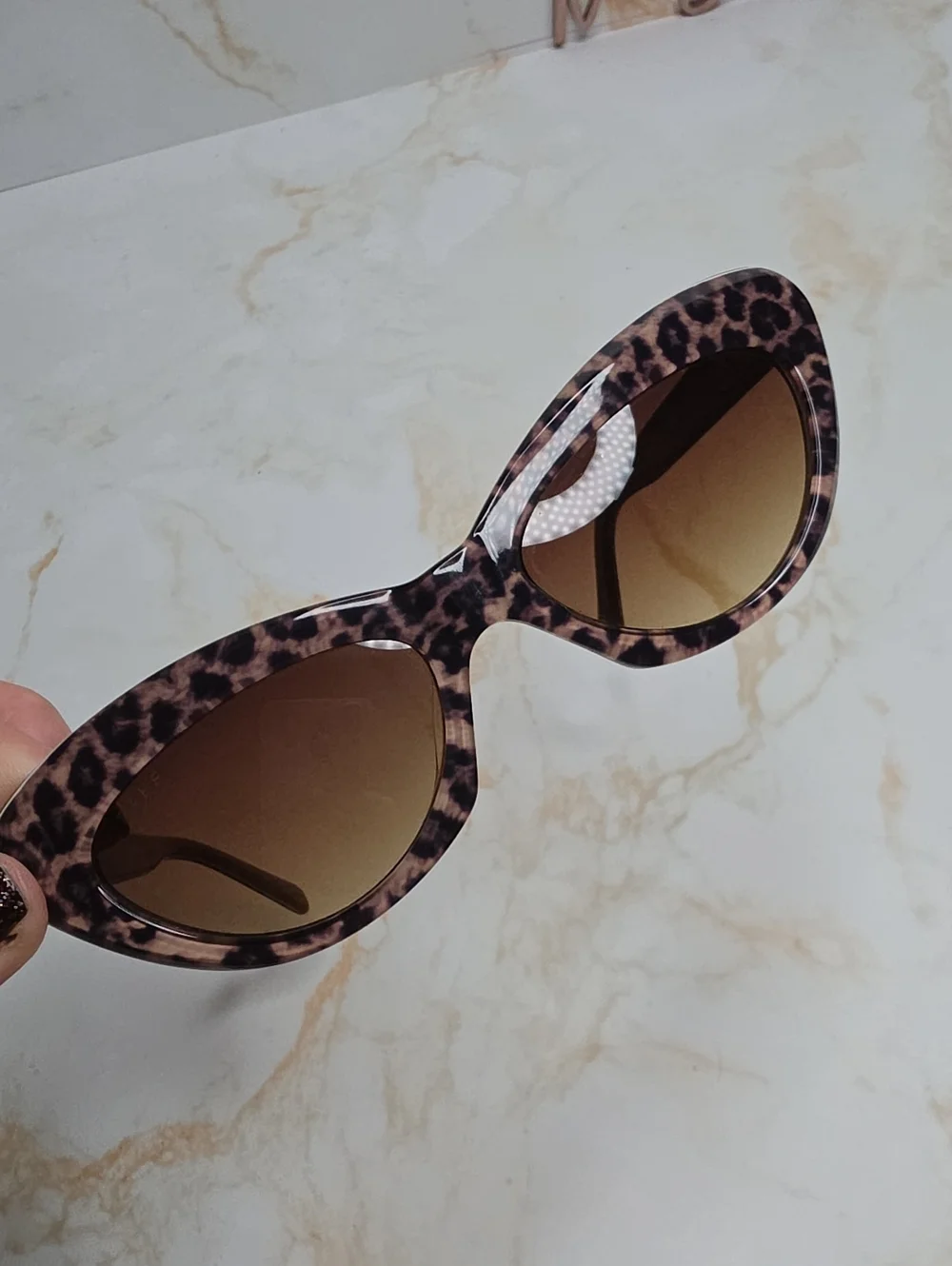 Diff Cleo Leopard Cat Eye Sunglasses - Brown